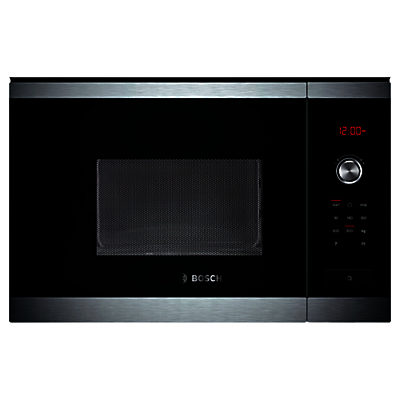 Bosch HMT75M654B Built-In Compact Microwave, Brushed Steel Bosch HMT75M654B Built-In Compact Microwave, Brushed Steel